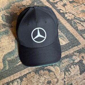 Mercedes Formula 1 Team Black Logo Hat